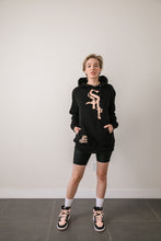 Load image into Gallery viewer, GAME CHANGER hoodie // black &amp; hyper-peach

